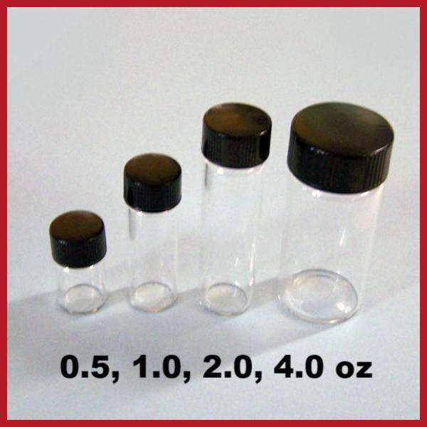 Sample bottle - Glass half ounce