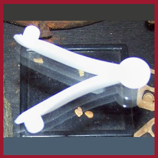 Clip - Push button snap lock for detector shafts